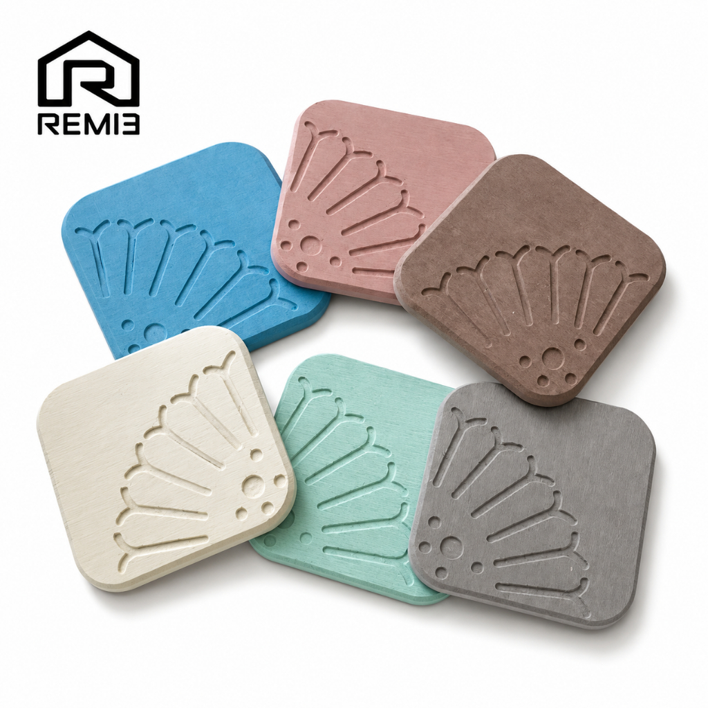 REM13 ที่รองแก้ว ซับน้ำแห้งไว diatomite  (ดินเบา)