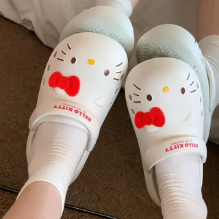 พร้อมส่ง รองเท้าเเตะหัวโต( งานป้าย ) ลายเเมว สำหรับผู้หญิง พื้นนุ่ม ใส่สบาย มีสายรัดส้น มี 4 สี ดำ ชมพู น้ำตาล ขาว