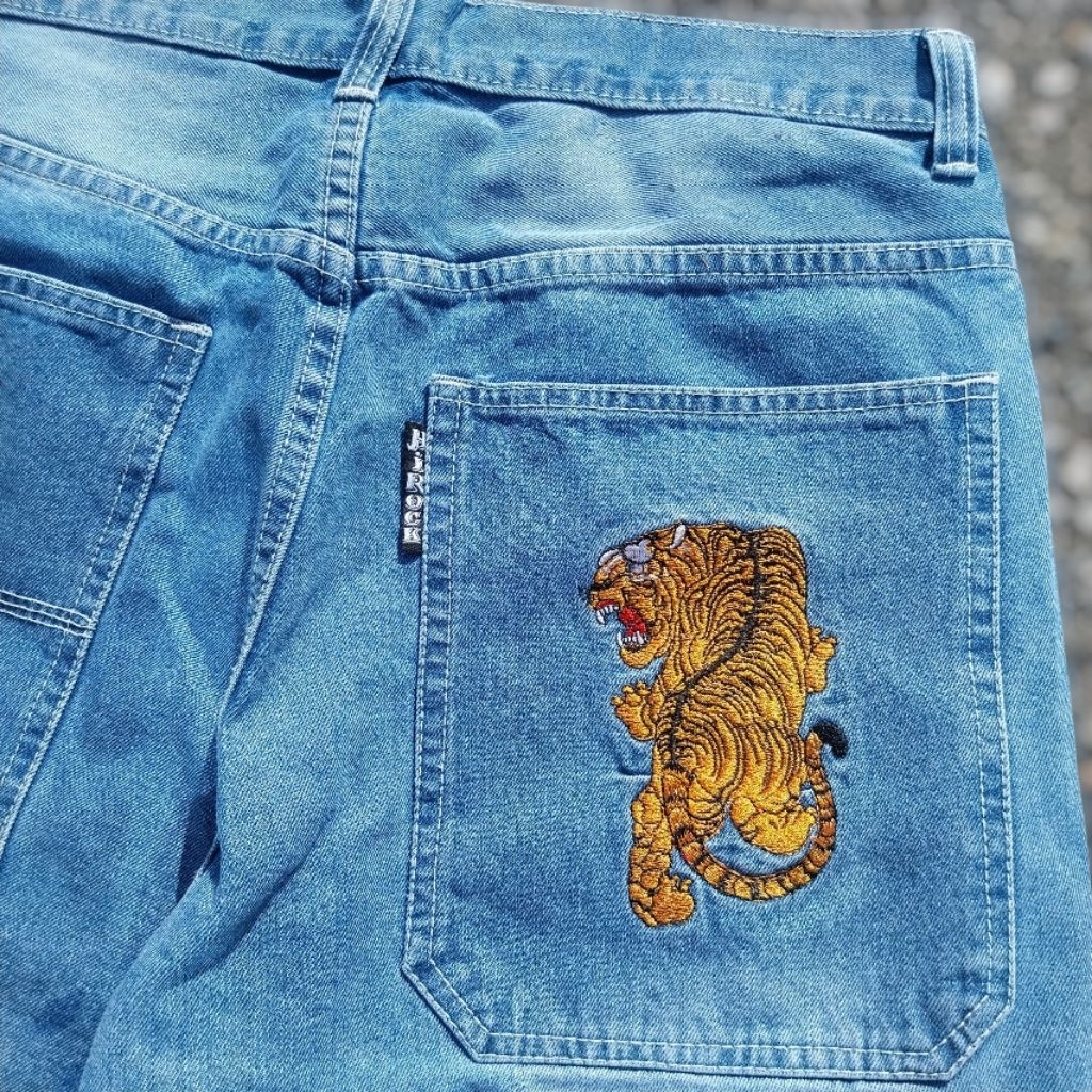 Hirok Tiger กางเกงลายปักเสื้อ กางเกงสามสวน กางเกงเก็ต   สินค้าขายดี สินค้ามาแรงในตอนนี้