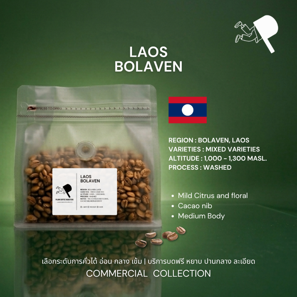 [เลือกระคั่วได้/บดฟรี] RWANDA  BAHO FULLY WASHED เมล็ดกาแฟ อาราบิก้า 100% | PLAIN COFFEE ROASTERS