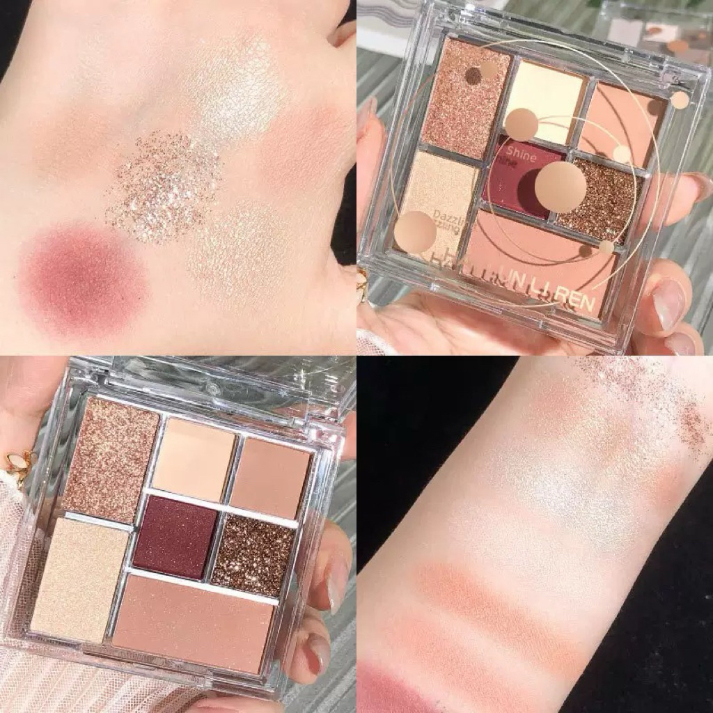 (พร้อมส่ง) อายแชโดว์ 7สี โทนพีชนู้ด ชมพูกุหลาบ กลิตเตอร์วิ้งค์ เนื้อเนียน ติดทนนาน แต่งได้ทุกลุค
