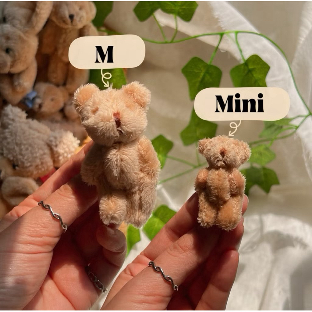(ราคา1ตัว /  (Price / 1piece))กิ๊บหมี กิ๊บตุ๊กตาหมี กิ๊บน่ารัก กิ๊บตุ๊กตา กิ๊บติดผมตุ๊กตา กิ๊บหมีแบบแม่ชม