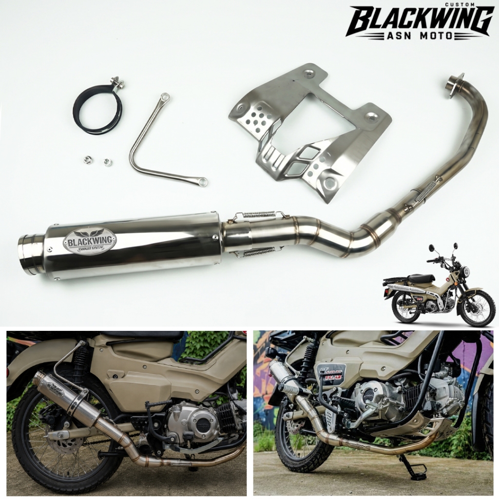 ท่อแต่ง Honda CT125 Blackwing Full System