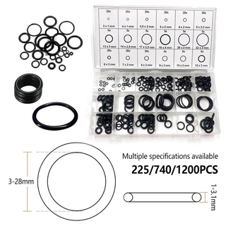 O ring ยางโอริง อเนกประสงค์ คุณภาพสูง 18 ขนาด 225 ชิ้น พร้อมกล่องพลาสติก