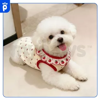 [🔥MidmonthSale]My Paws เสื้อผ้าสัตว์เลี้ยง ชุดน้องหมาน้องแมว มีไซส์ S-XL รุ่นคอปกลายแอปเปิ้ล