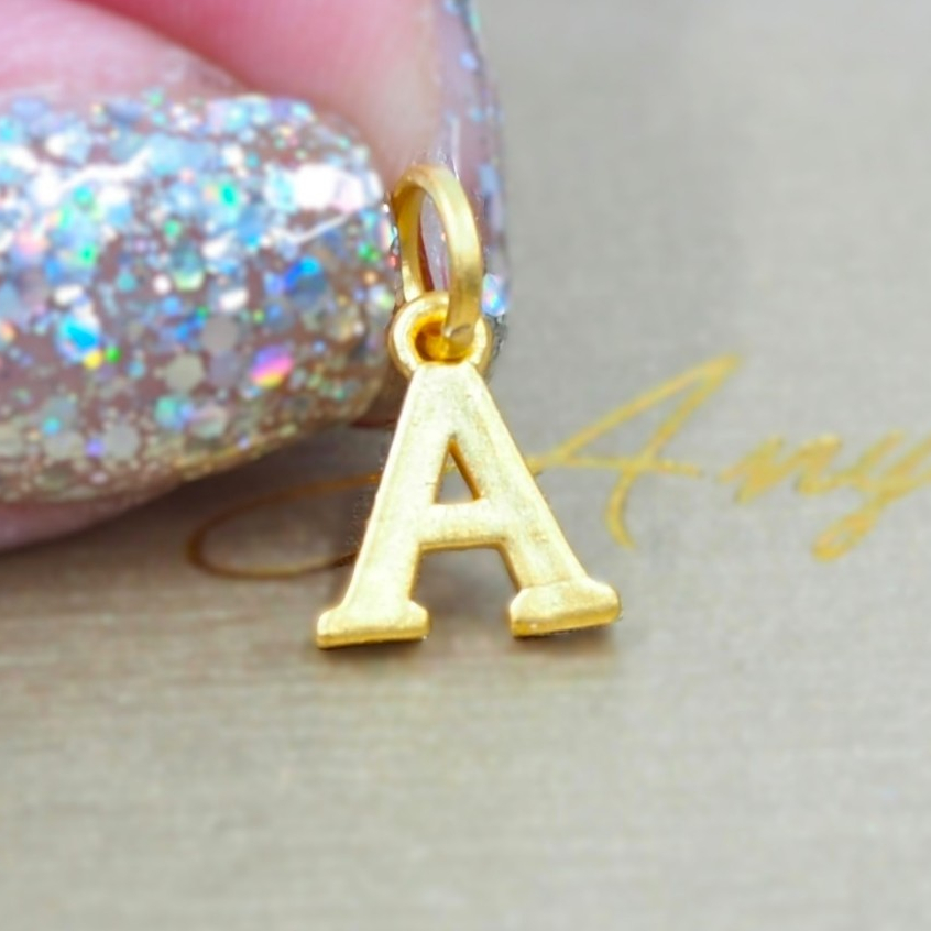 Anya จี้ตัวอักษร A-Z & ❤️  ทองคำแท้ 99.9% มีใบรับประกันทองคำแท้