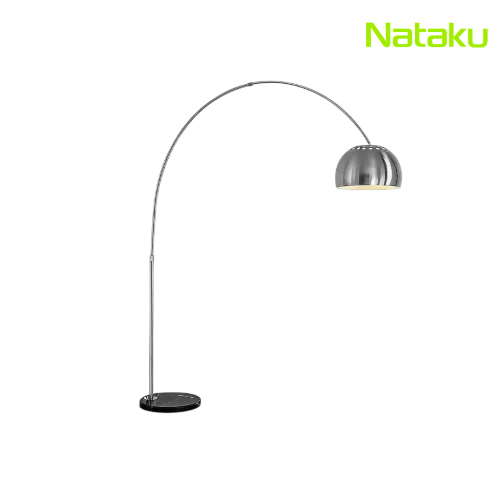 โคมไฟ โคมไฟตั้งพื้น Floor Lamp โคมไฟประดับห้อง ฐานหินอ่อน ดีไซน์โค้ง โมเดิร์น หรูหรา ตกแต่งห้อง Simple_office