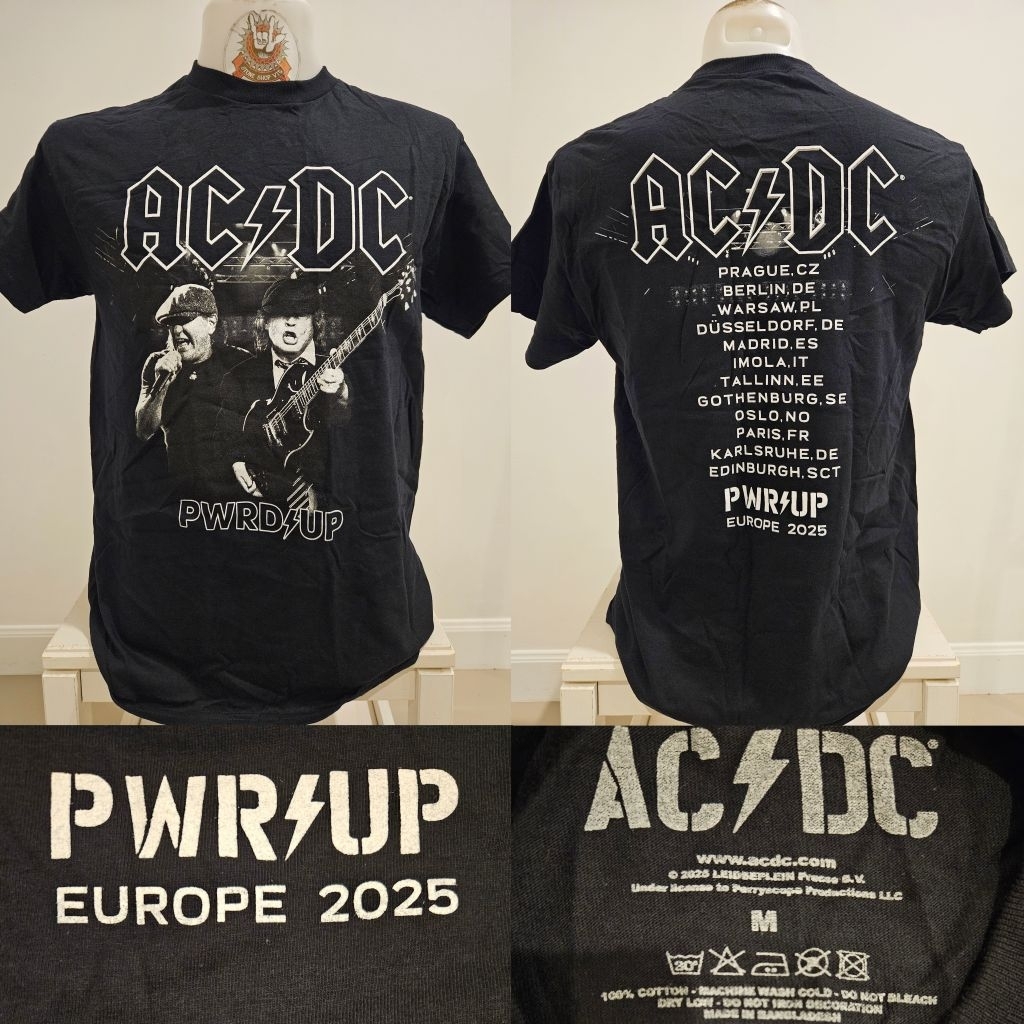 🌍เสื้อวง AC/DC (เอซีดีซี) เสื้อวงงานลิขสิทธิ์แท้นำเข้า 100% ป้ายปั้มคอ UK ของแท้ สินค้ามือ1🌏