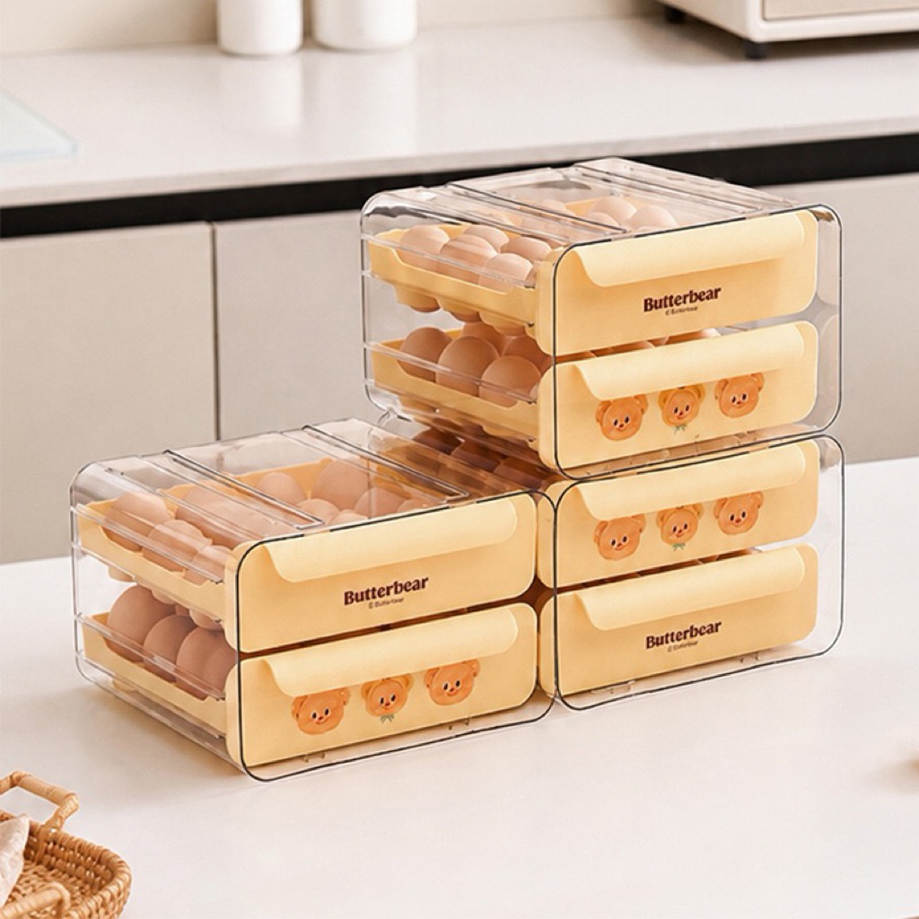 กล่องเก็บไข่/ลิ้นชักใส่ไข่หมีเนย (Egg Storage Box)