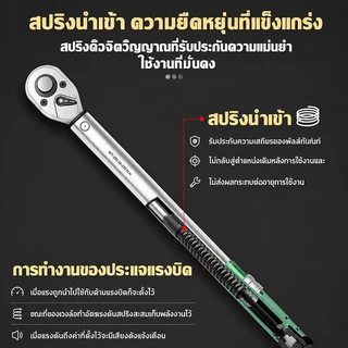 แม่นยำ 100% คุณภาพเยอรมัน ด้ามขันปอนด์ (1/2" 1/4") ทนต่อการสึกหรอ ประแจปอนด์ งานหนัก ด้ามปอน ประแจทอร์ค ประแจวัดทอร์ค