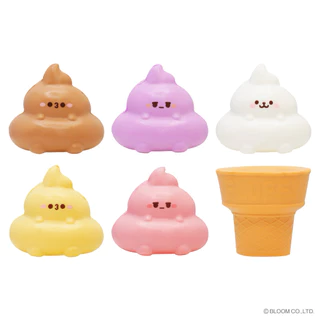 รวมสุ่มกาชาปองสกุชชี่ iBloom (ขายแยก 1สุ่ม) | Pieni uni🐰✨, Puchi🐻‍❄️✨, Poo caca boo💩✨