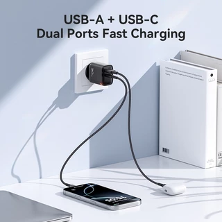 【New】PD45W GaN หัวชาร์จ สายชาร์จ 240W Fast Charger USB-C Power Adapter สําหรับ iP17 Pro Max S24 A70