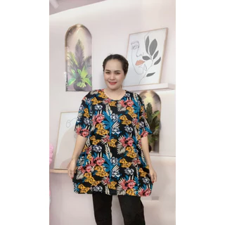 เสื้อยืดผู้หญิง เสื้อผู้หญิงสาวอวบ รอบอก 54-56นิ้ว รุ่น 4055
