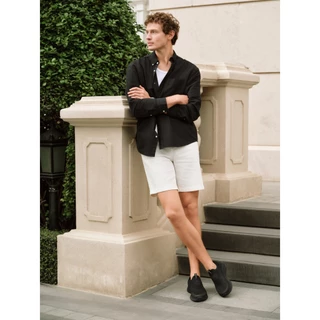 Skechers สเก็ตเชอร์ส รองเท้าลำลองผู้ชาย Men BOBS Sport Moda Flex Acre Casual Shoes - 118156-BBK Memory Foam (latest)