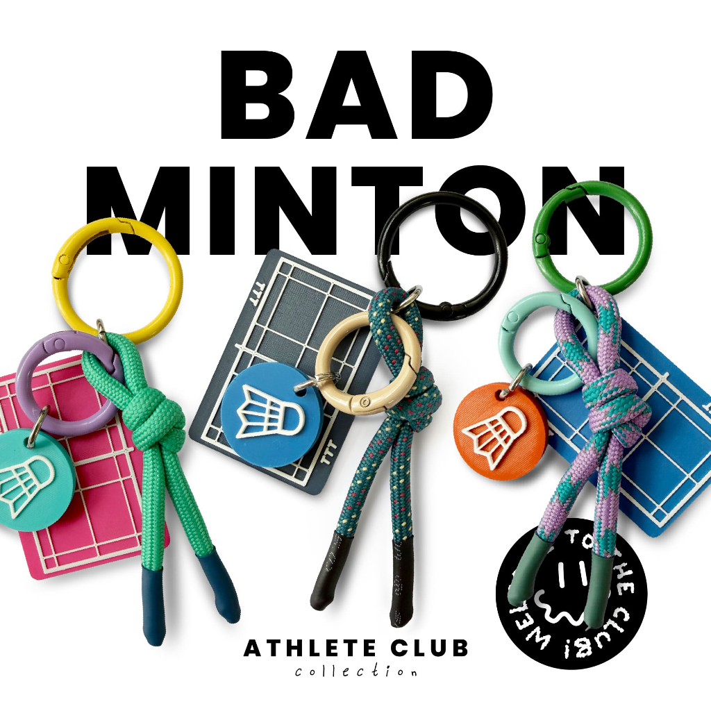 พวงกุญแจแบดมินตันคลับ Badminton Club Keyring from Athlete Club Collection by TA.THA.TA