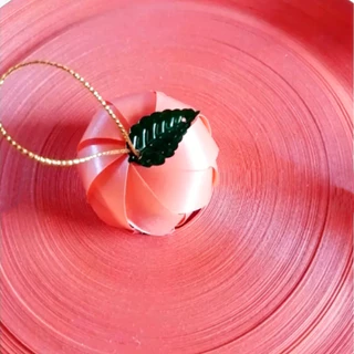 (RAK Domai) ริบบิ้น ตราระฆัง เบอร์ 2 ริบบิ้นเนื้อทราย ม้วนใหญ่ กว้าง1.2cm ยาว300หลา ริบบิ้นพับเหรียญโปรยทาน