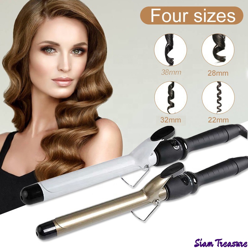 👍COD👍/เครื่องม้วนผม Professional Hair แกนกลม รุ่นมีจอ ลอนผม ที่ม้วนผม แกนม้วนผม ของแท้ 100%