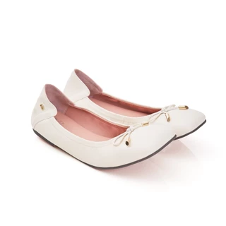 O&B รองเท้าหนังแกะแท้ รุ่น AUDREY RUSTON IN FLAWLESS WHITE-11298SS11403F_U6WTXX