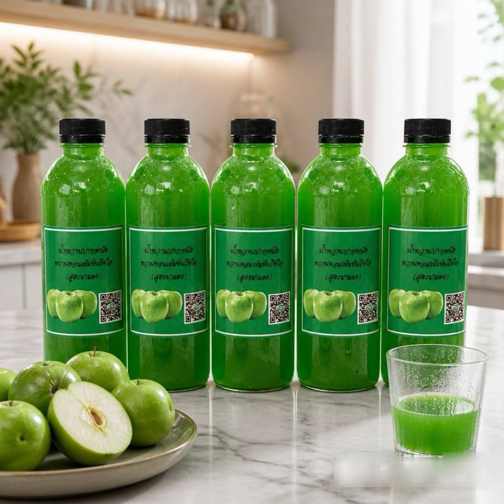 น้ำหวานเข้มข้นกลิ่นแอปเปิ้ล 500ml