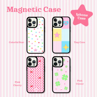 เคสโทรศัพท์มีแม่เหล็ก Magnetic Case เคสไอโฟนขอบดำเนื้อด้าน กันเลนส์กล้อง