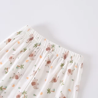 ชุดนอนเด็ก รุ่น Fluffon ผ้าใยไผ่ ผ้าใยไม้ธรรมชาติ นุ่มนิ่ม เย็นสบาย เสื้อนอนเด็ก พร้อมกางเกง เสื้อผ้าเด็กอ่อน ไม่ร้อน