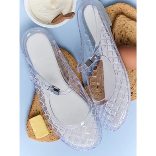 (พร้อมส่ง)Jelly Buckle me รองเท้าใสตกแต่งcharms ได้ น่ารักมากก (ได้เฉพาะรองเท้า ไม่รวมอะไหล่)