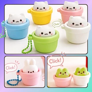 🪅พวงกุญแจ Animals Pot Clicker (ปริ้น 3D) ของเล่นคลายเครียด
