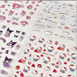 「Random one」 cartoon sticker waterproof embossed design cute patterns vibrant colors