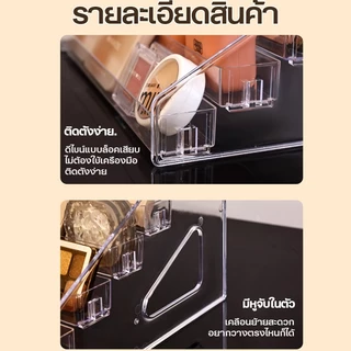 ชั้นวางอะคริลิคโปร่งใสหลายชั้น ขนาดใหญ่เก็บเจลทำเล็บ อุปกรณ์ร้านทำเล็บ ชั้นจัดระเบียบเครื่องสำอาง