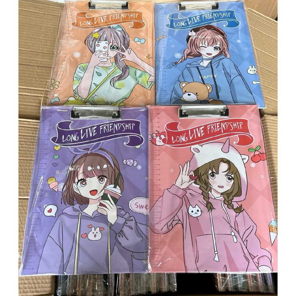 รองเขียน A4 คละลาย(ยกโหล12ชิ้น)