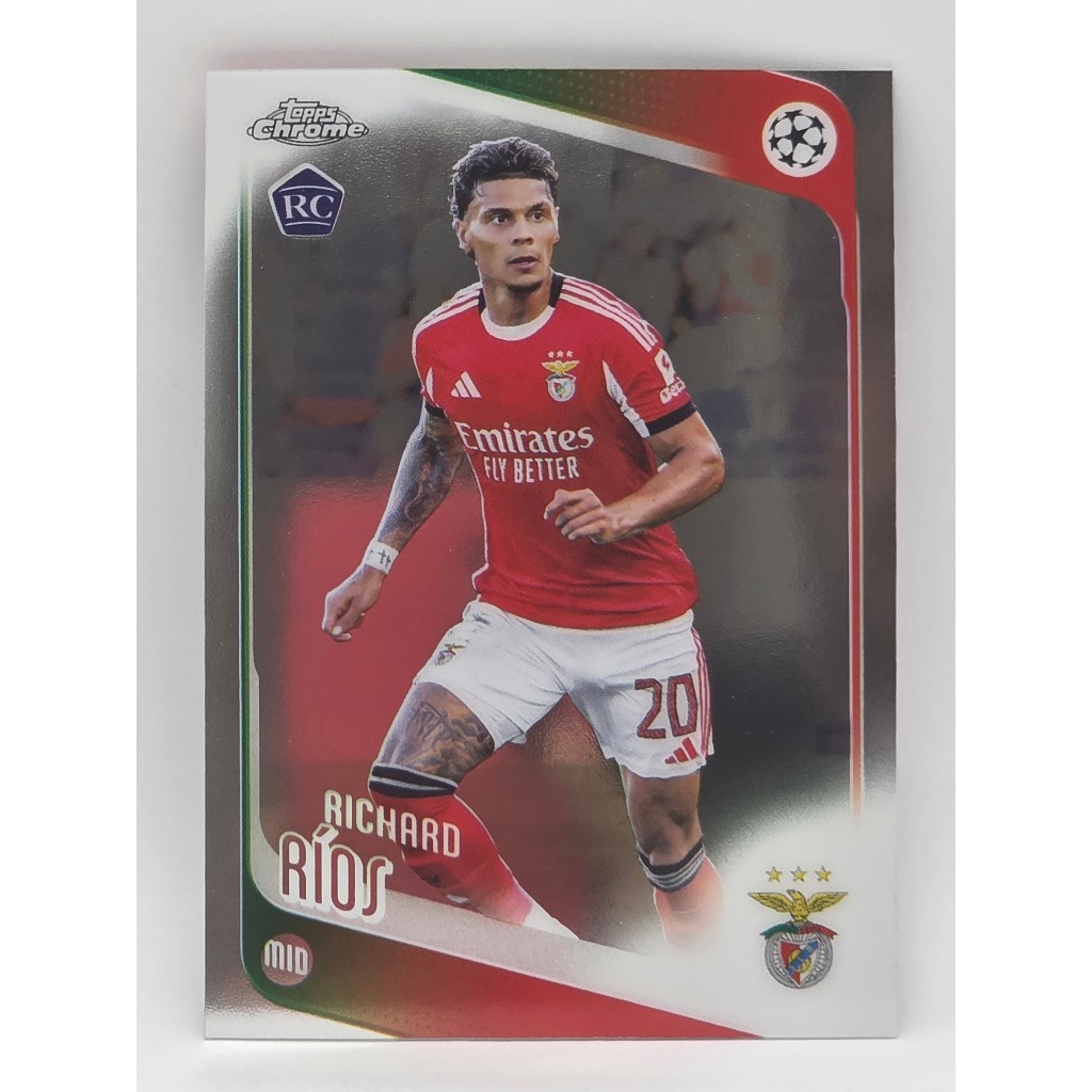 [RC] Richard Rios การ์ดฟุตบอล (topps Chrome) ของแท้100% ภาพถ่ายจากสินค้าจริง