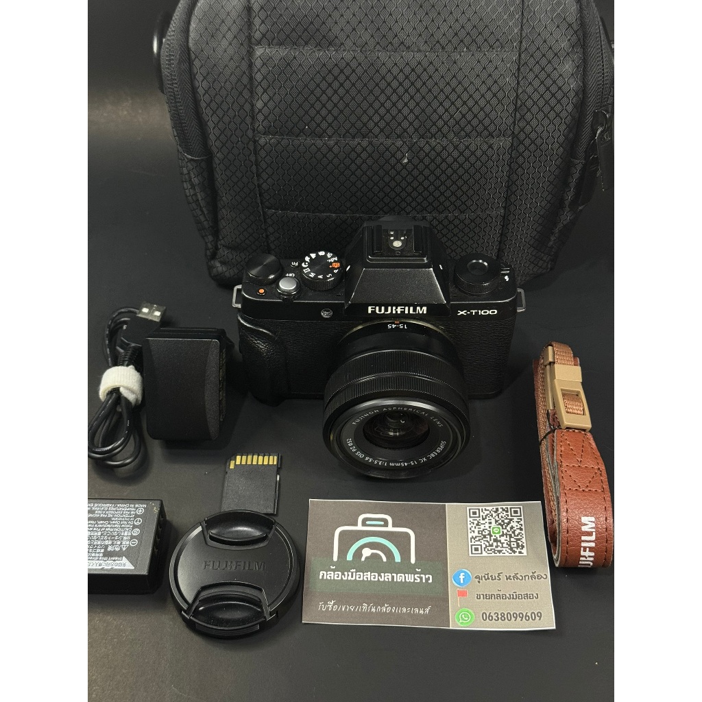 กล้องมือสอง Fujifilm XT100 + Lens Fujifilm 15-45mm F3.5-5.6 OIS PZ