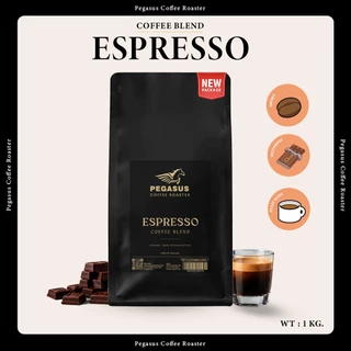 Pegasus Espresso เมล็ดกาแฟคั่วเข้ม 1000g