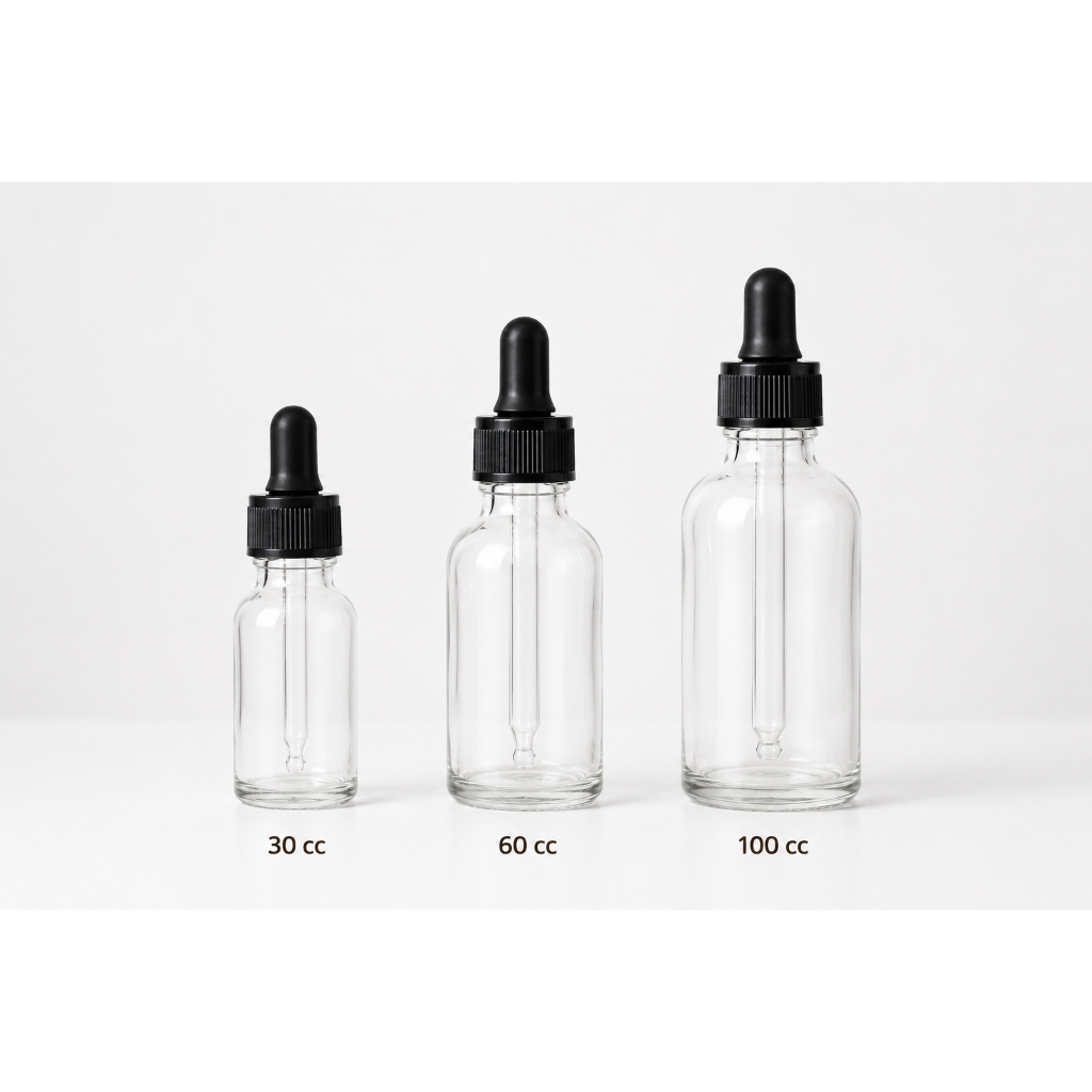 ขวดพร้อมชุดบีบหยด 30 60 100 ml สำหรับใส่สีผสมอาหาร น้ำหอม