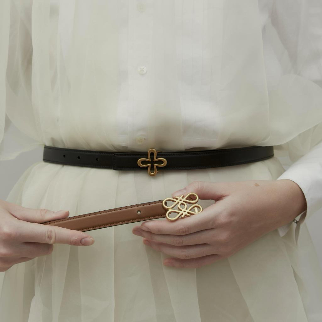 เข็มขัด FUNDAO Dual-Buckle Reversible Belt Set (Black-Pecan)