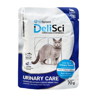 DeliSci Urinary Cat ขนาด 70g อาหารเปียกแมวสูตรป้องกันการเกิดนิ่ว