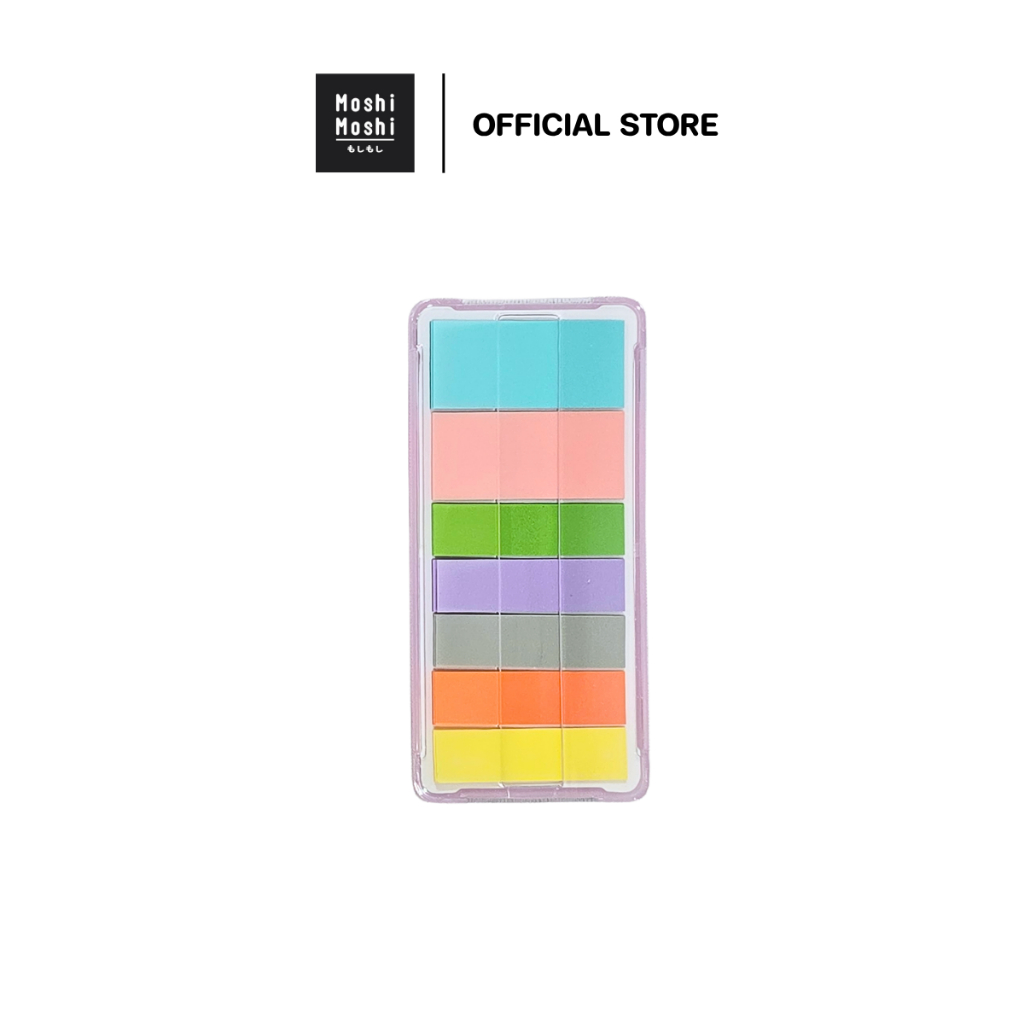 Moshi Moshi กระดาษโน๊ตหัวกาว 20 PCS x 7 Colors รุ่น MOT00460493-001