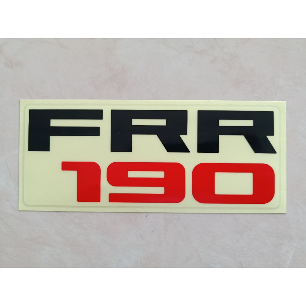 สติกเกอร์ FRR190ติดแผงหน้าด้านซ้าย ติดข้างประตูซ้ายขวา แท้ห้าง ราคาต่อ1ชิ้น
