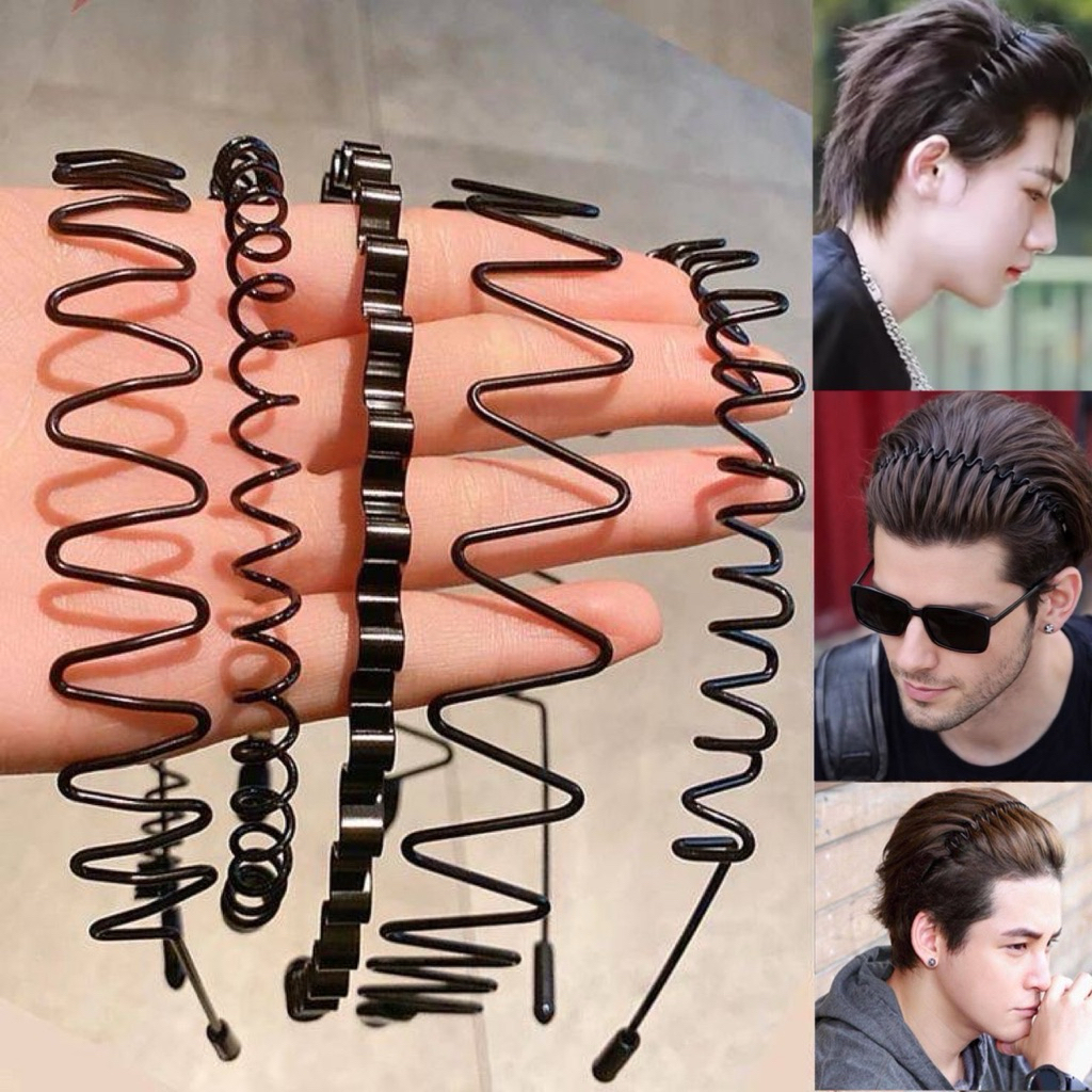 🏃🏾‍♂️คาดผมลวด คาดผมผู้ชาย สีดำ 🇹🇭พร้อมส่ง