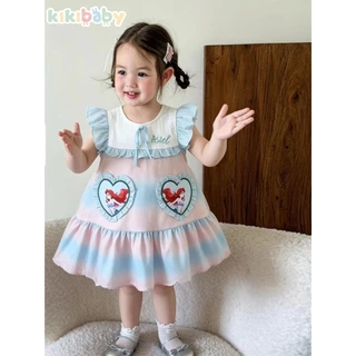 [90-130]กีกี้เบบี้ เดรสเจ้าหญิง เดรสน่ารักๆ เสื้อผ้าเด็d kikibaby-dress KP
