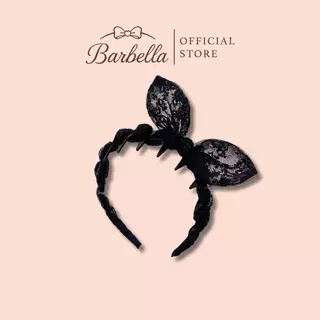 Barbella ที่คาดผมโบว์ลูกไม้เกาหลี สไตล์ลูกคุณ หวานละมุน รุ่น Rosalie Lace (BB106)