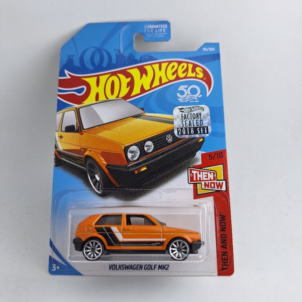 รถเหล็ก Hotwheels VOLKSWAGEN GOLF MK2 FACTORY SEALED 2018 (ib6001)