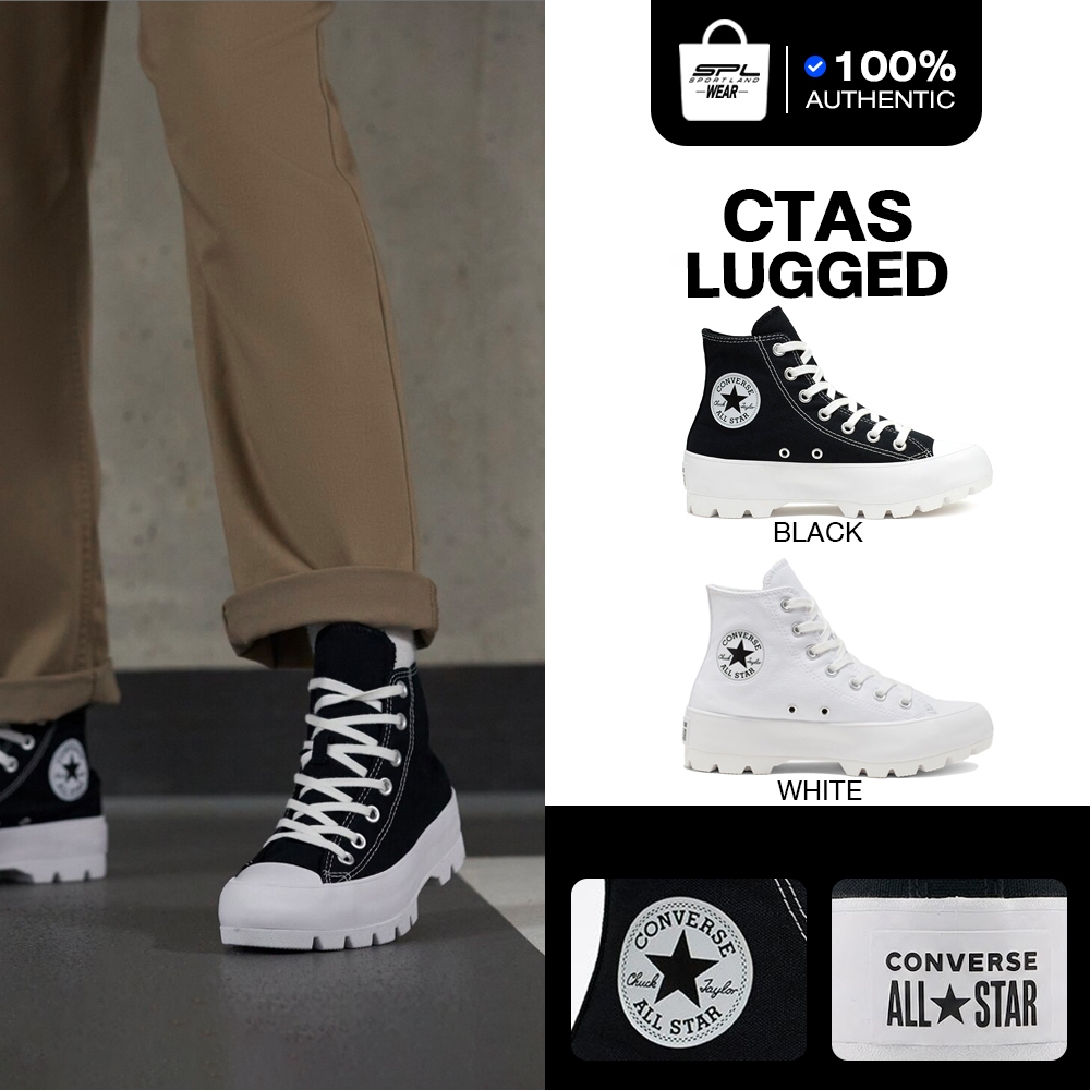 Converse Collection รองเท้าผ้าใบ รองเท้าแฟชั่น W Chuck Taylor All Star Lugged HI 565901CFU4BKXX / 565902CFU4WTXX (2700)