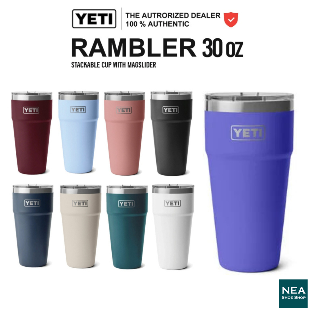 [คุณภาพมาก่อน] YETI RAMBLER CUP WITH MAGSLIDER LID 30 OZ แก้วเยติ เก็บความเย็น STACKABLE 30
