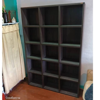 ตู้โชว์ ชั้นโชว์ ชั้นวางของ 15 ช่อง เมลามีน ทั้งตัว รุ่น CB1150