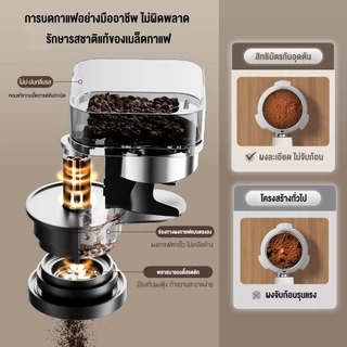ksrain รับประกัน​ 1ปี1350W 1.8L เครื่องชงกาแฟ ภายในบ้านขนาดเล็กสไตล์อิตาลีฟองนมร้อนและเย็นสกัดคู่บดแบบบูรณาการภาพกระจกค
