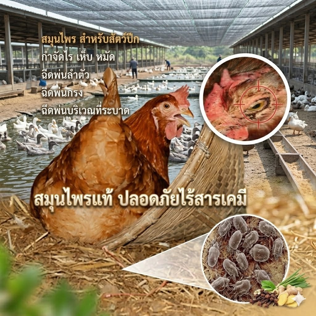 ืNature Plus สเปรย์สมุนไพรออแกนิคสูตรน้ำไล่ไร หมัด เห็บ สำหรับ นก ไก่ และสัตว์ปีก ใช้กับสัตว์เลี้ยงและฟาร์มไก่ฟาร์มนก
