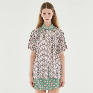 peem by pimnatta | เสื้อเชิ้ตผู้หญิง ผ้าพิมพ์ลาย แมทช์กระโปรงเข้าเซตได้