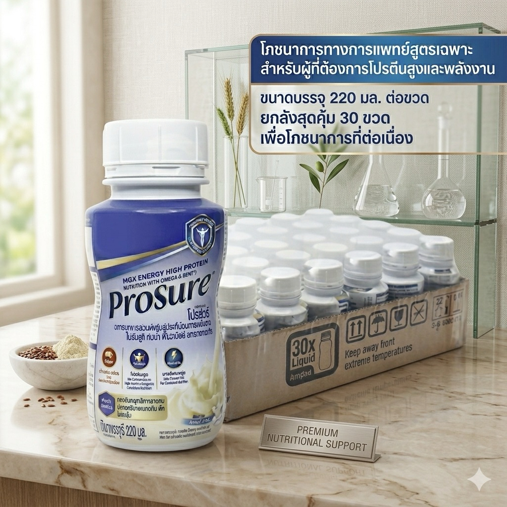 Prosure น้ำ พร้อมดื่ม ยกแพค 220มล.x30ขวด