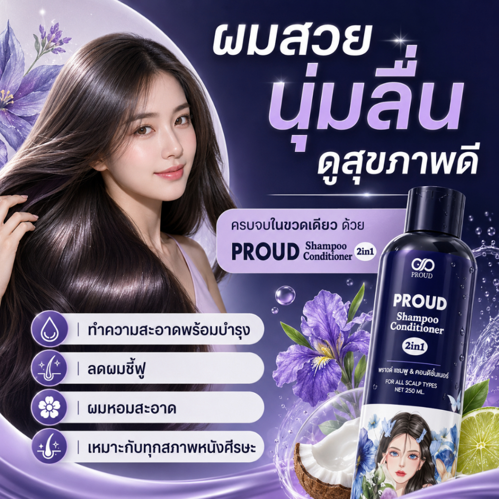 🔥ยืนยันราคาถูกและแท้🔥 แชมพูเร่งผมยาว ลดหงอก ลดการขาดหลุดร่วงของเส้นผม แชมพูสมุนไพร2in1